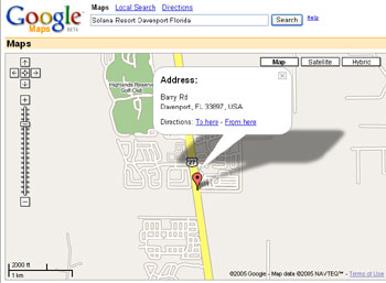 Google Map of Solana Resort Florida